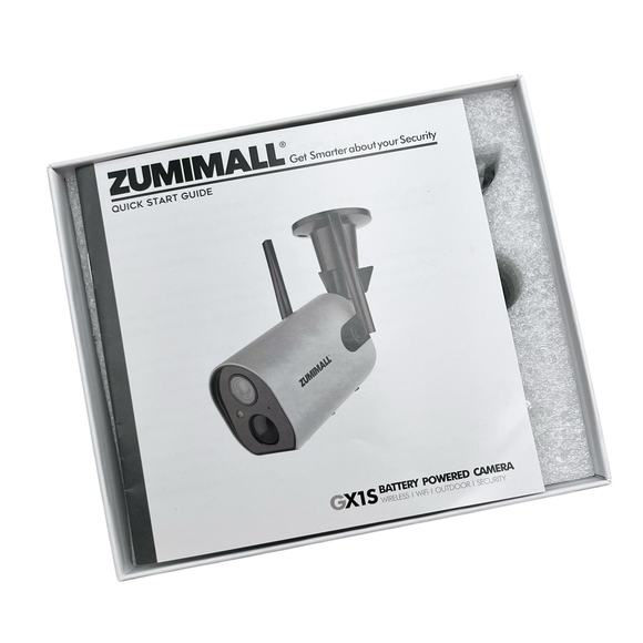 Zumimall GX1S Black Silver Wireless WiFi Outdoor Security Battery Powered Camera - Picture 5 of 11
